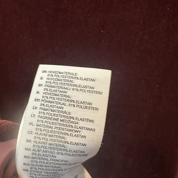 Adidas Maroon Velvet Dress with Logo - Picture 6 of 7